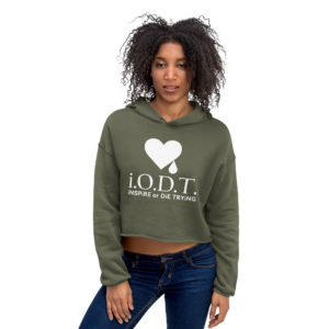 “Bleeding Heart” Crop Hoodie